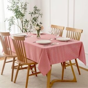 Red Gingham Tablecloth